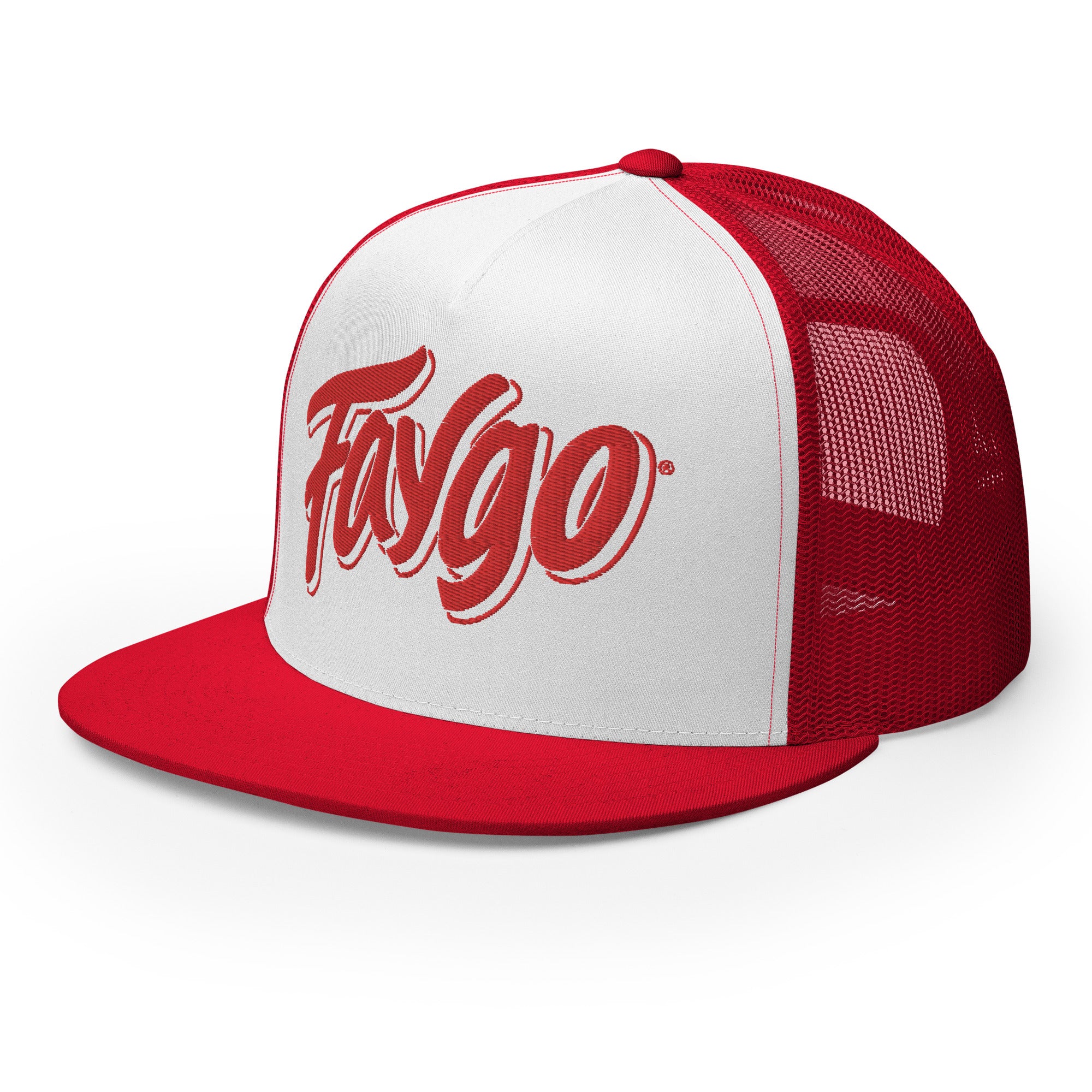 Faygo Trucker Cap - Red and White - Embroidered with Red Hat