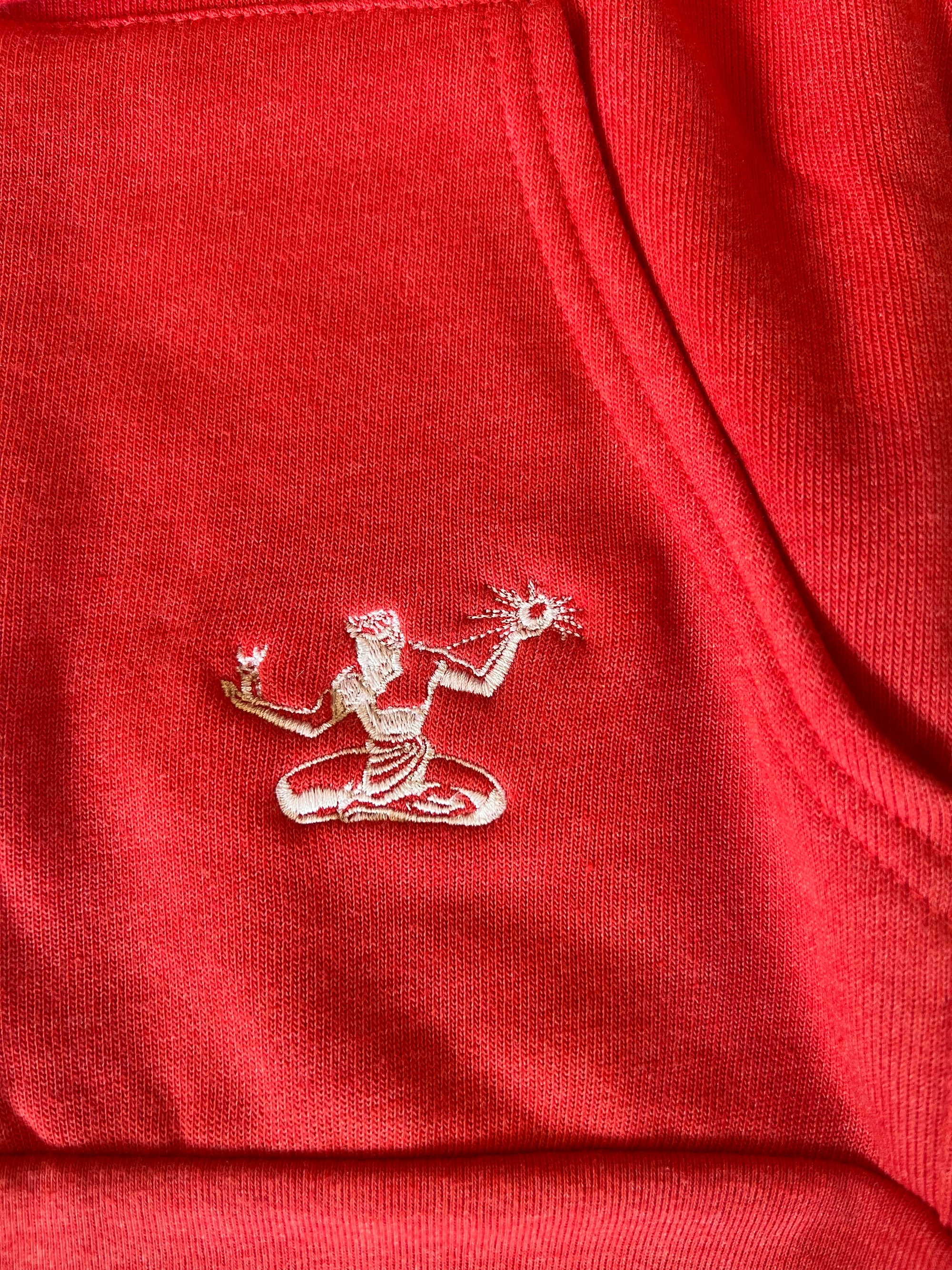 Detroit Classic Tri-Blend Zip / White + Bright Red / Unisex Unisex Apparel