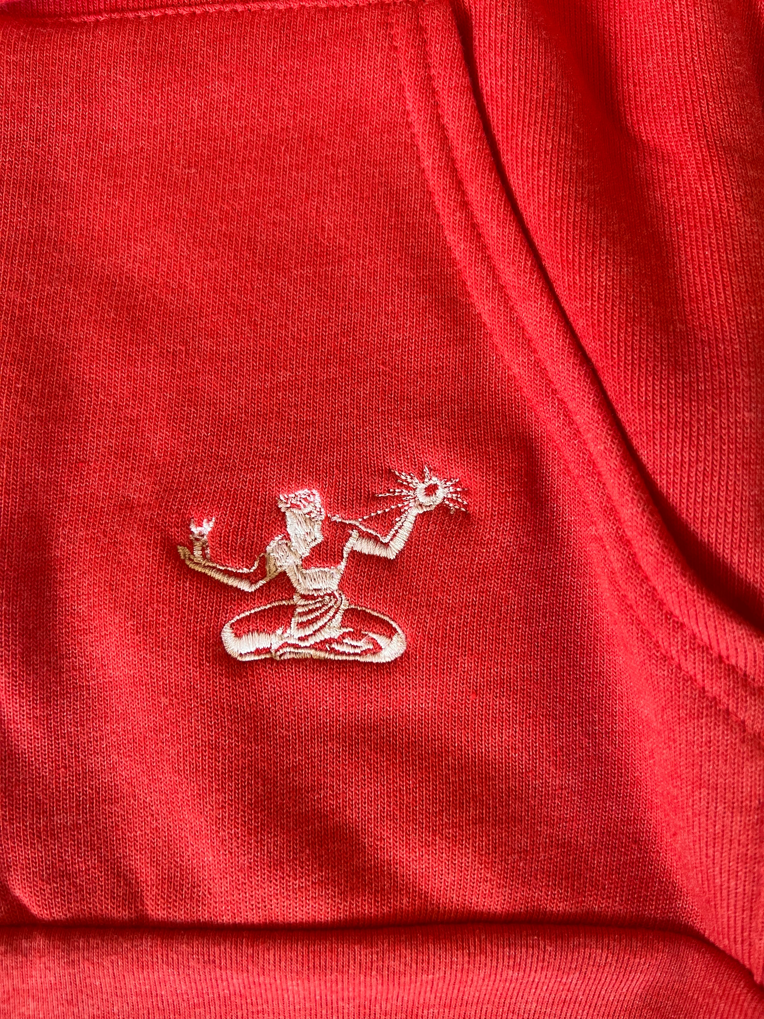Detroit Classic Tri-Blend Zip / White + Bright Red / Unisex Unisex Apparel