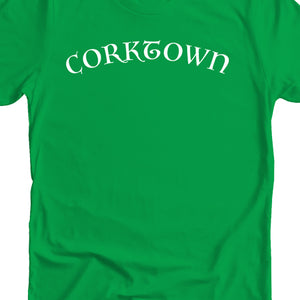 Corktown Neighborhood Unisex T-shirt - White / Irish Green Clothing   