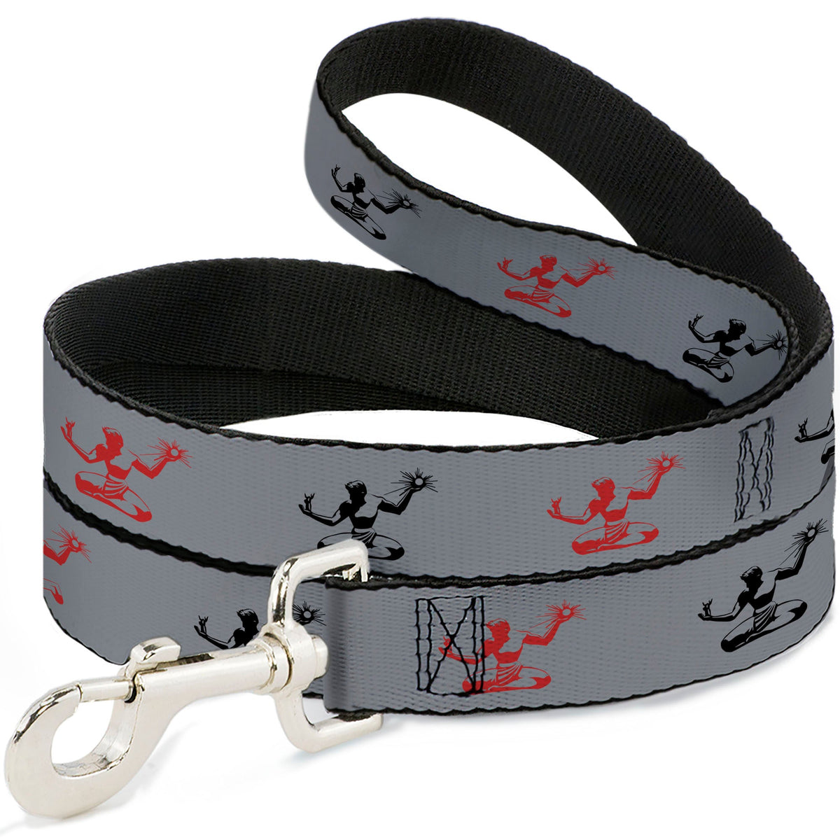 Spirit of Detroit Dog Leash - Silver / Red / Black Dog Leashes