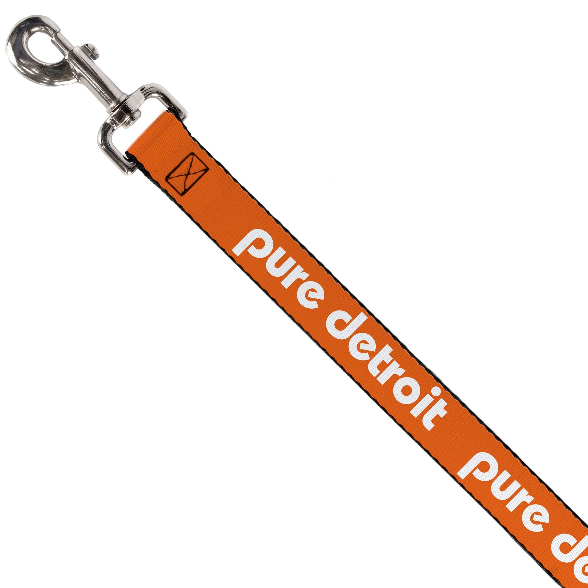 Pure Detroit Dog Leash - Bright Orange / White Dog Leashes