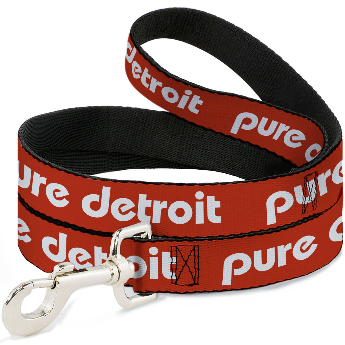 Pure Detroit Dog Leash - Burnt Orange / White Dog Leashes