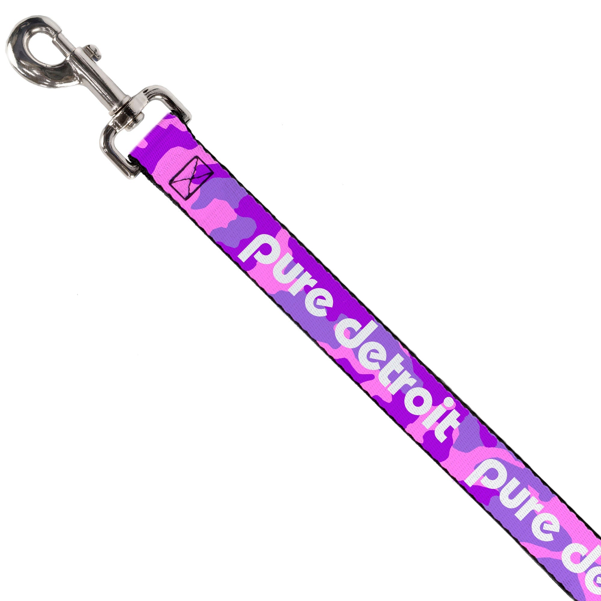 Pure Detroit Dog Leash - Camo Pink / Purple / White Dog Leashes