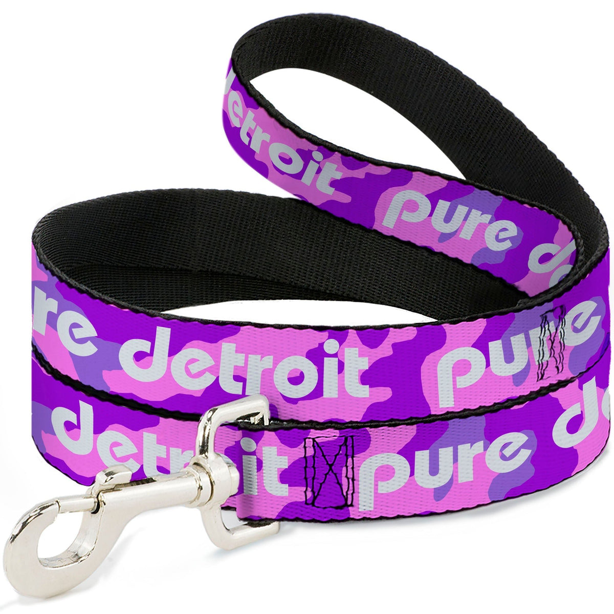 Pure Detroit Dog Leash - Camo Pink / Purple / White Dog Leashes