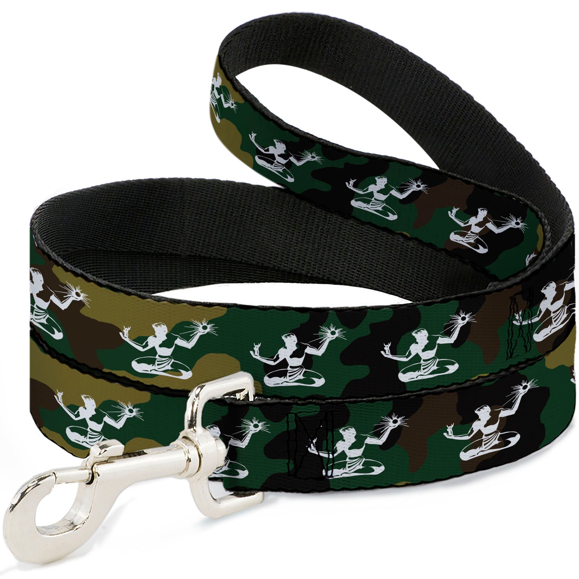 Spirit of Detroit Dog Leash - Camo Olive / White Dog Leashes