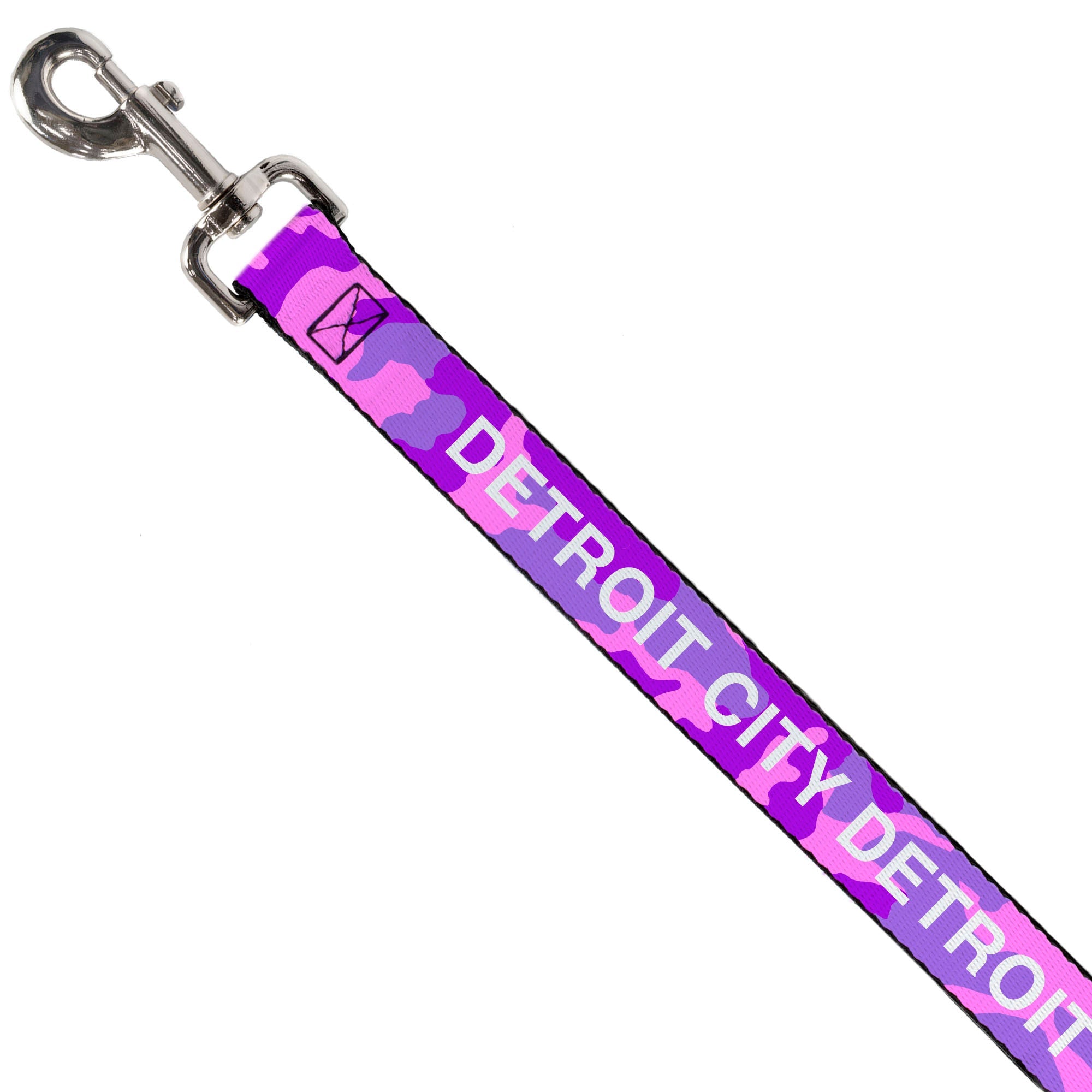 Detroit City Dog Leash - Camo Pink / Purple / White Dog Leashes
