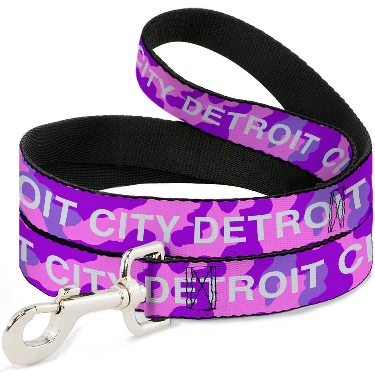 Detroit City Dog Leash - Camo Pink / Purple / White Dog Leashes