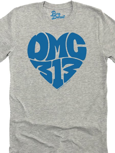 DMC 313 Love Unisex T-Shirt - Blue / Athletic Gray Clothing