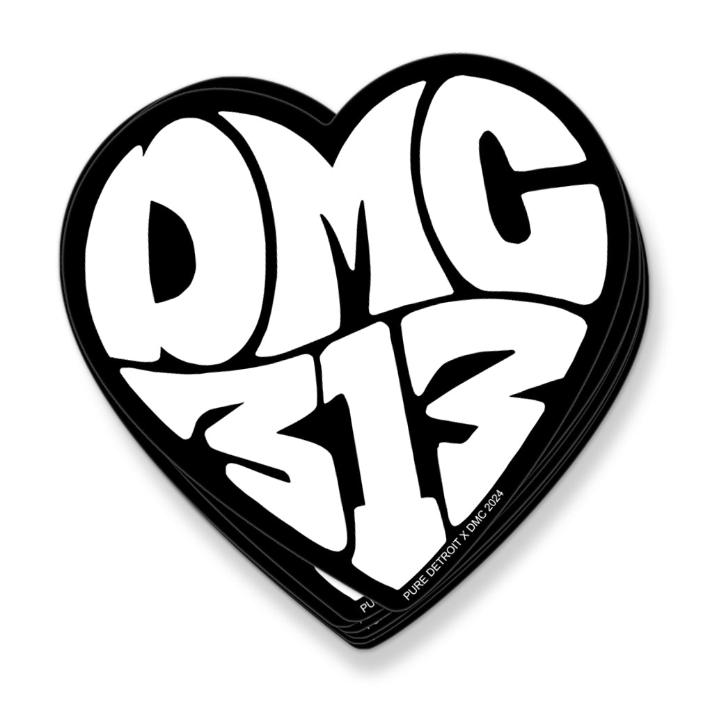 DMC 313 Love Sticker - Assorted Colors Stickers & Wall Art Sticker/Decal White/Black Background