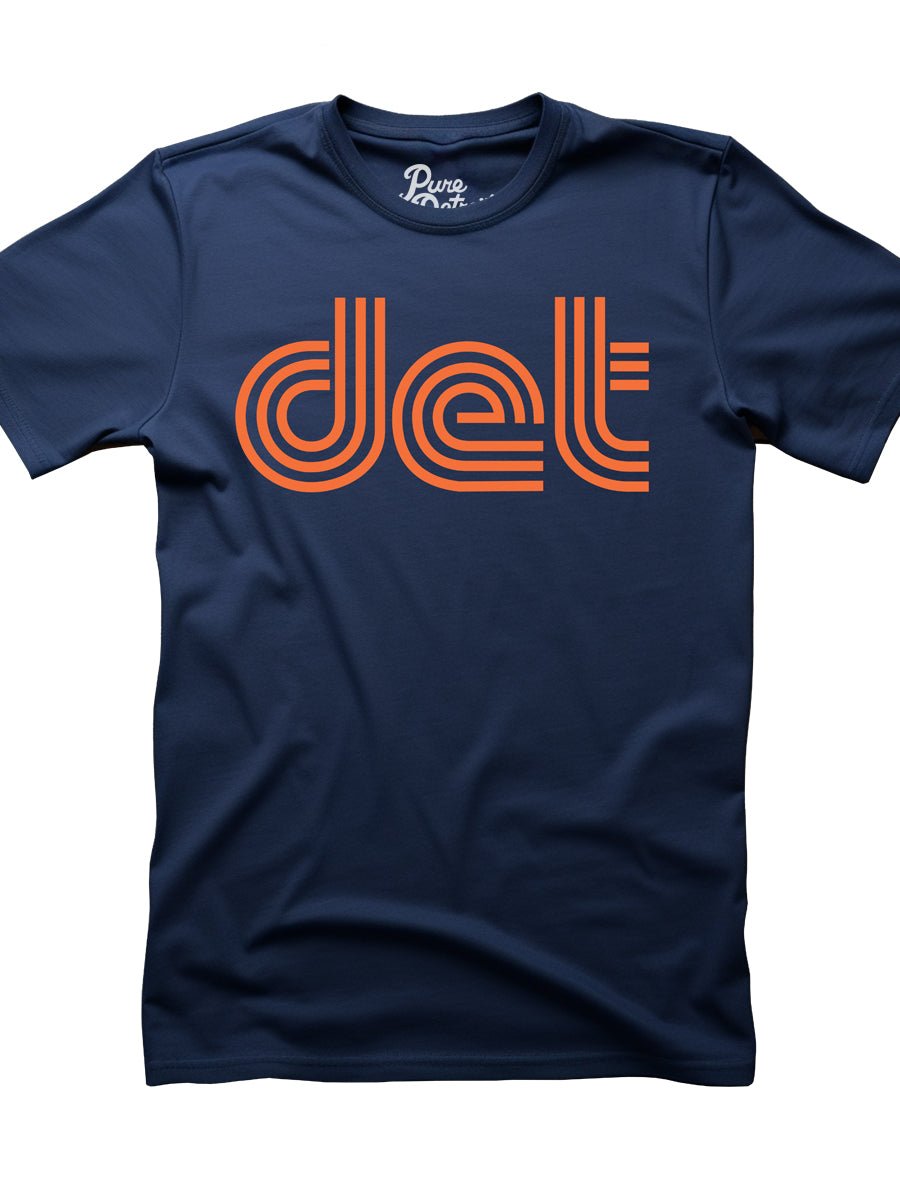 Det Unisex T-shirt - Navy + Orange