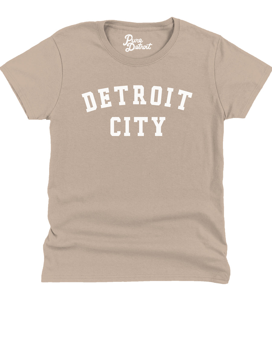Detroit City Women's Premium Relaxed T-Shirt - White / Stone    