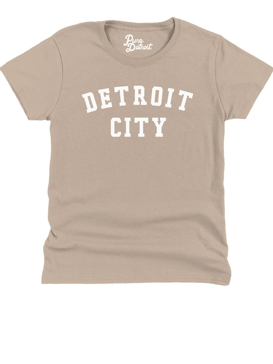 Detroit City Women's Premium Relaxed T-Shirt - White / Stone