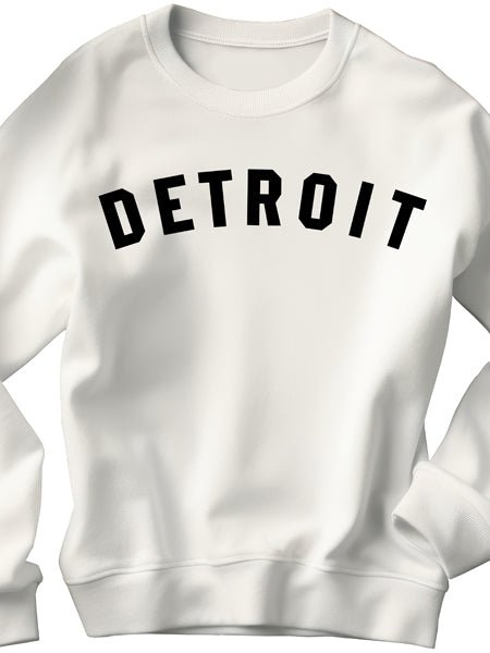 Detroit Classic Unisex Sweatshirt - Black / White sweatshirt