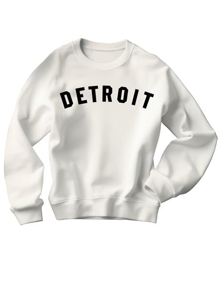 Detroit Classic Unisex Sweatshirt - Black / White sweatshirt