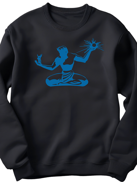 Spirit of Detroit Unisex Sweatshirt - Blue / Black sweatshirt