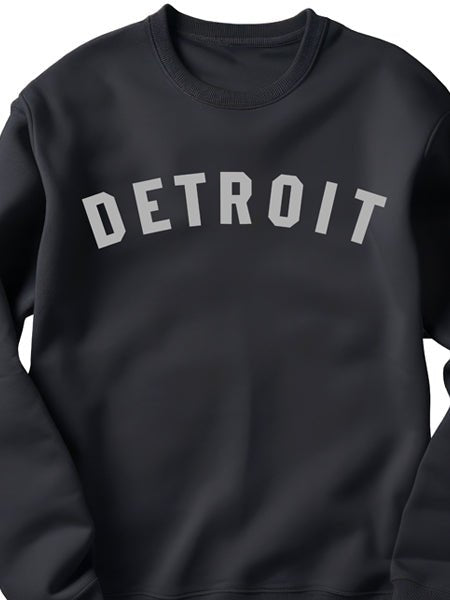 Detroit Classic Unisex Sweatshirt - Gray / Black sweatshirt