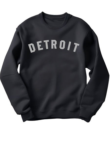 Detroit Classic Unisex Sweatshirt - Gray / Black sweatshirt