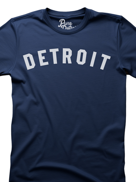 Unisex t-shirtDetroit Classic T-shirt - Navy / White Unisex