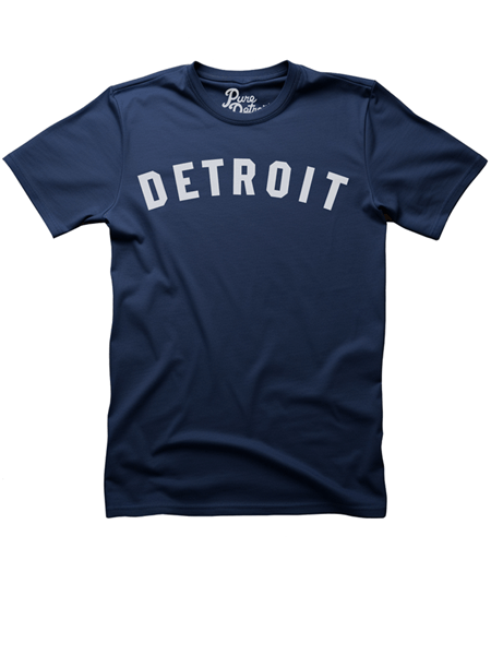 Unisex t-shirtDetroit Classic T-shirt - Navy / White Unisex