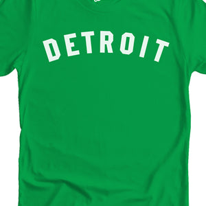 Detroit Classic Unisex T-shirt - White / Irish Green Clothing   