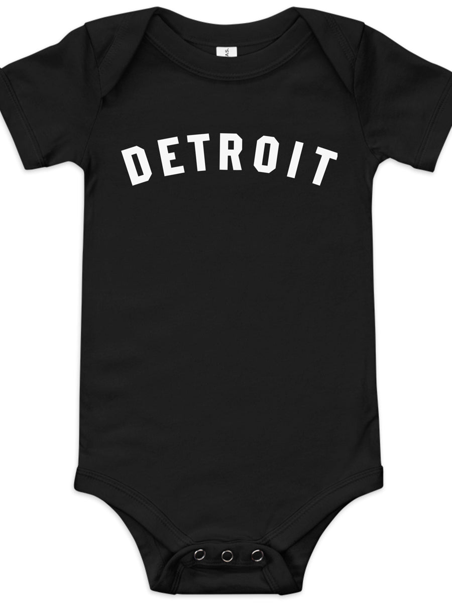 Detroit Classic Baby Onsie - Black / White Onsie
