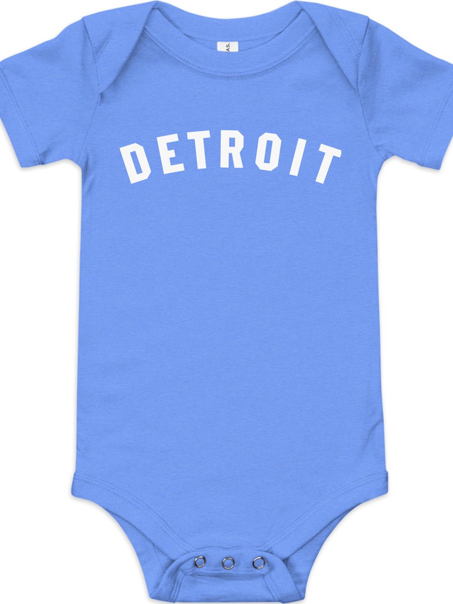 Detroit Classic Baby Onsie - Blue / White Onsie