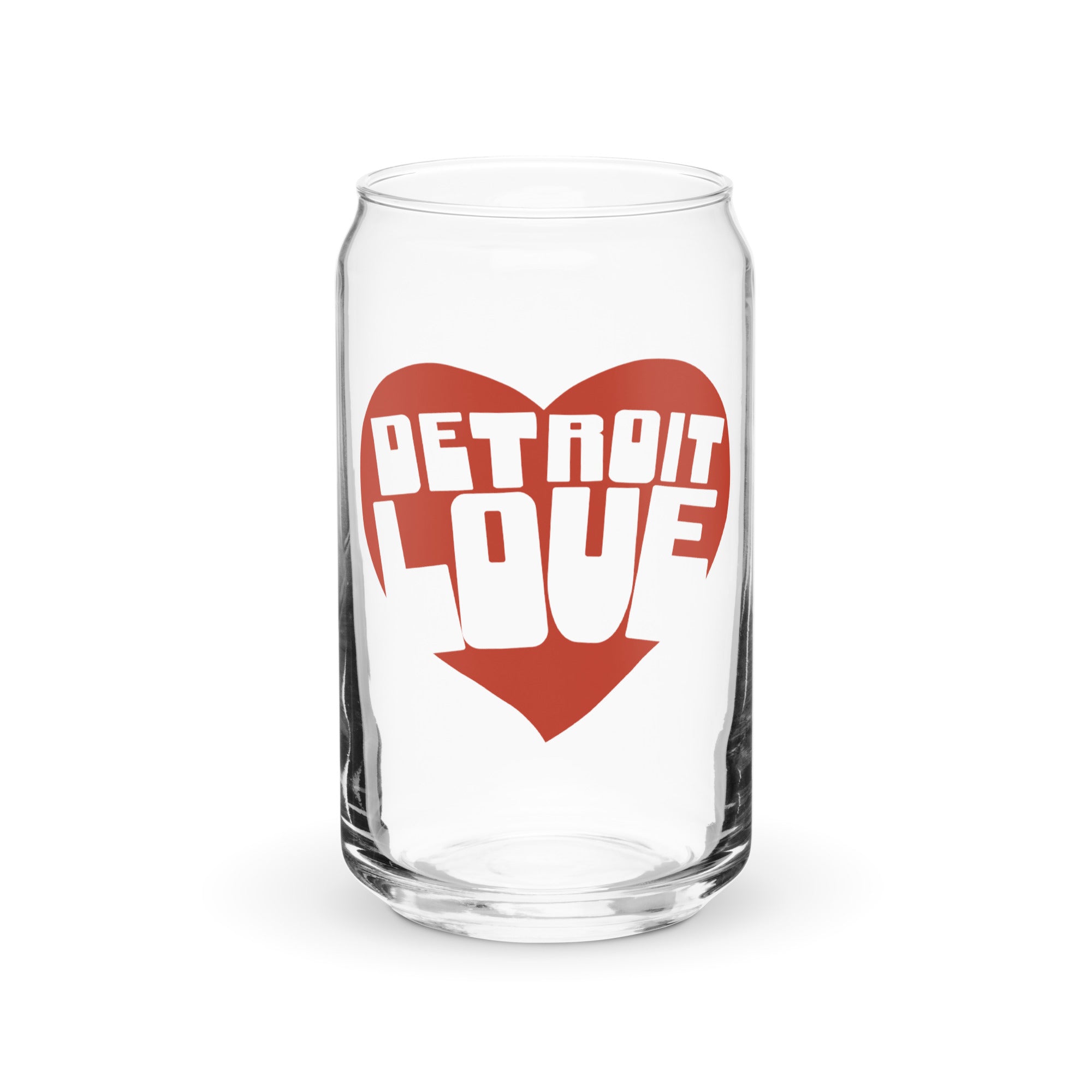 Detroit Love - Can-shaped Glass - 16 oz glass