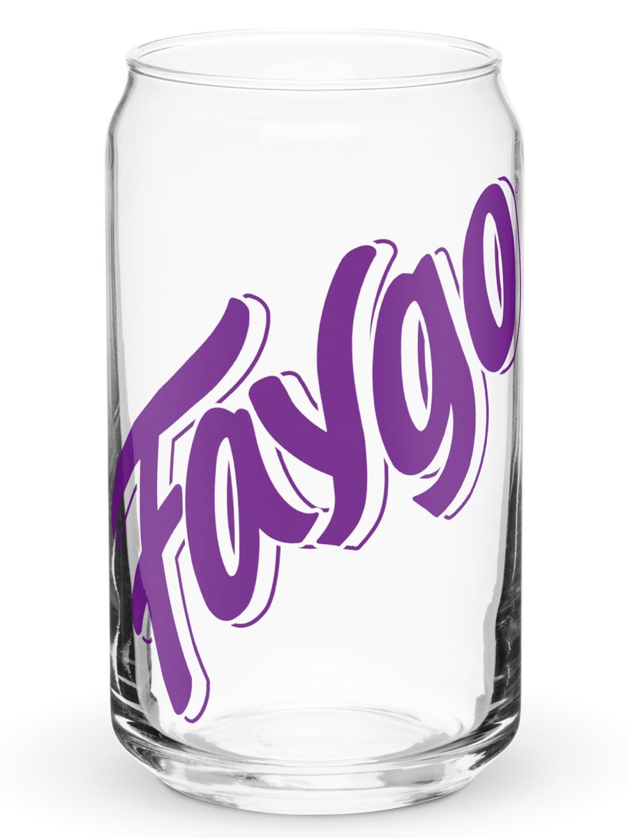 Faygo Grape Can-shaped Glass - 16 oz