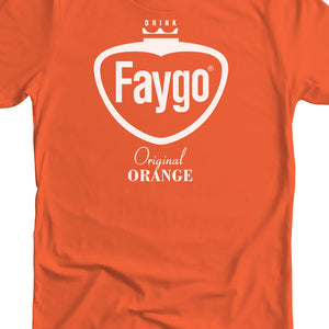 Faygo Retro Logo Premium Unisex T-shirt - Original Orange Clothing   