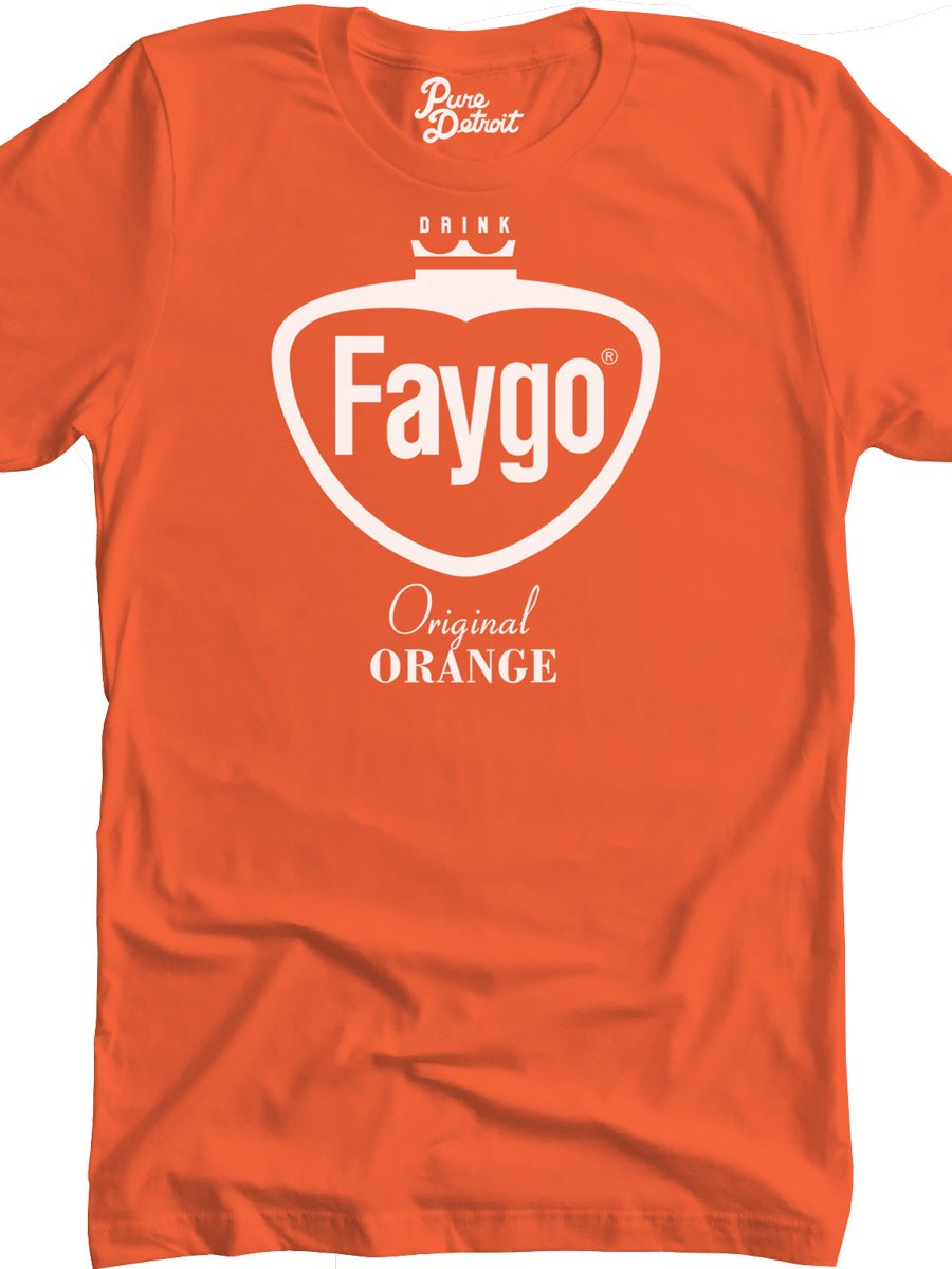 Faygo Retro Logo Premium Unisex T-shirt - Original Orange Clothing