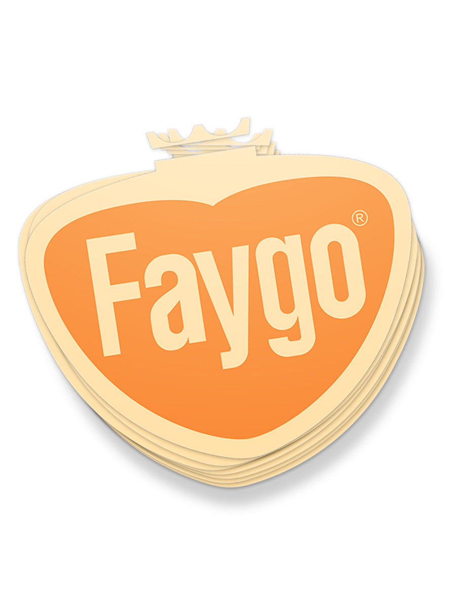 Faygo Retro Logo Sticker - Orange Stickers & Wall Art   