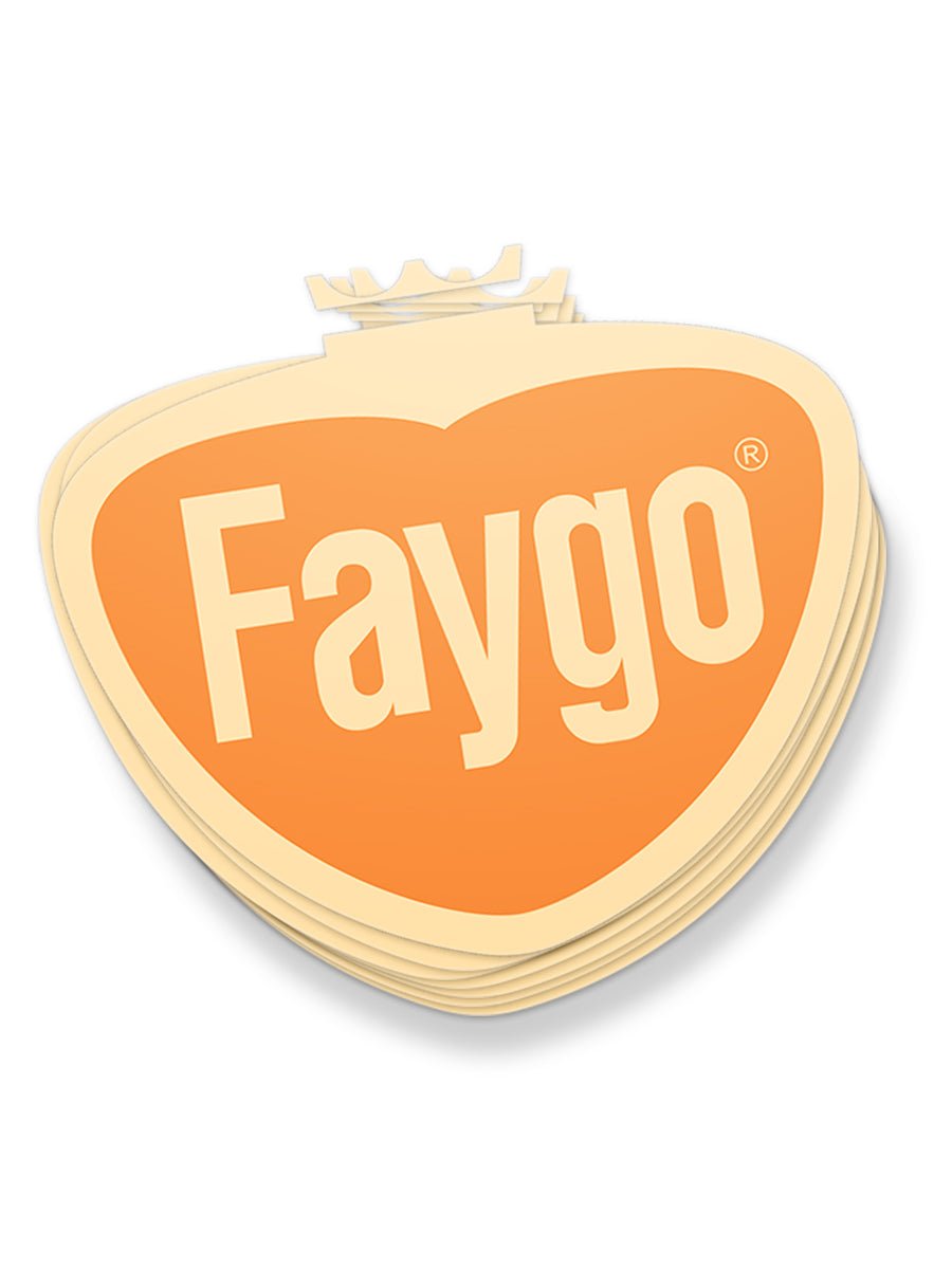 Faygo Retro Logo Sticker - Orange Stickers & Wall Art