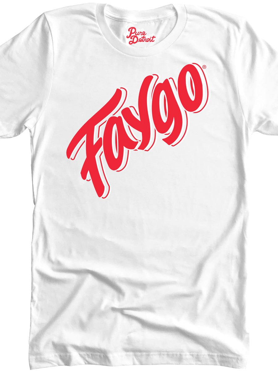 Faygo Premium Unisex T-shirt - White / Red Clothing