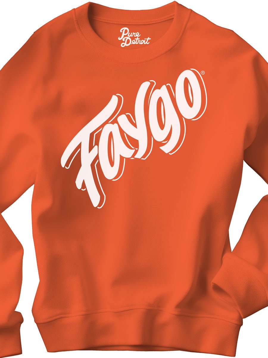 Faygo Heavyweight Crewneck Sweatshirt - Orange Pop Clothing