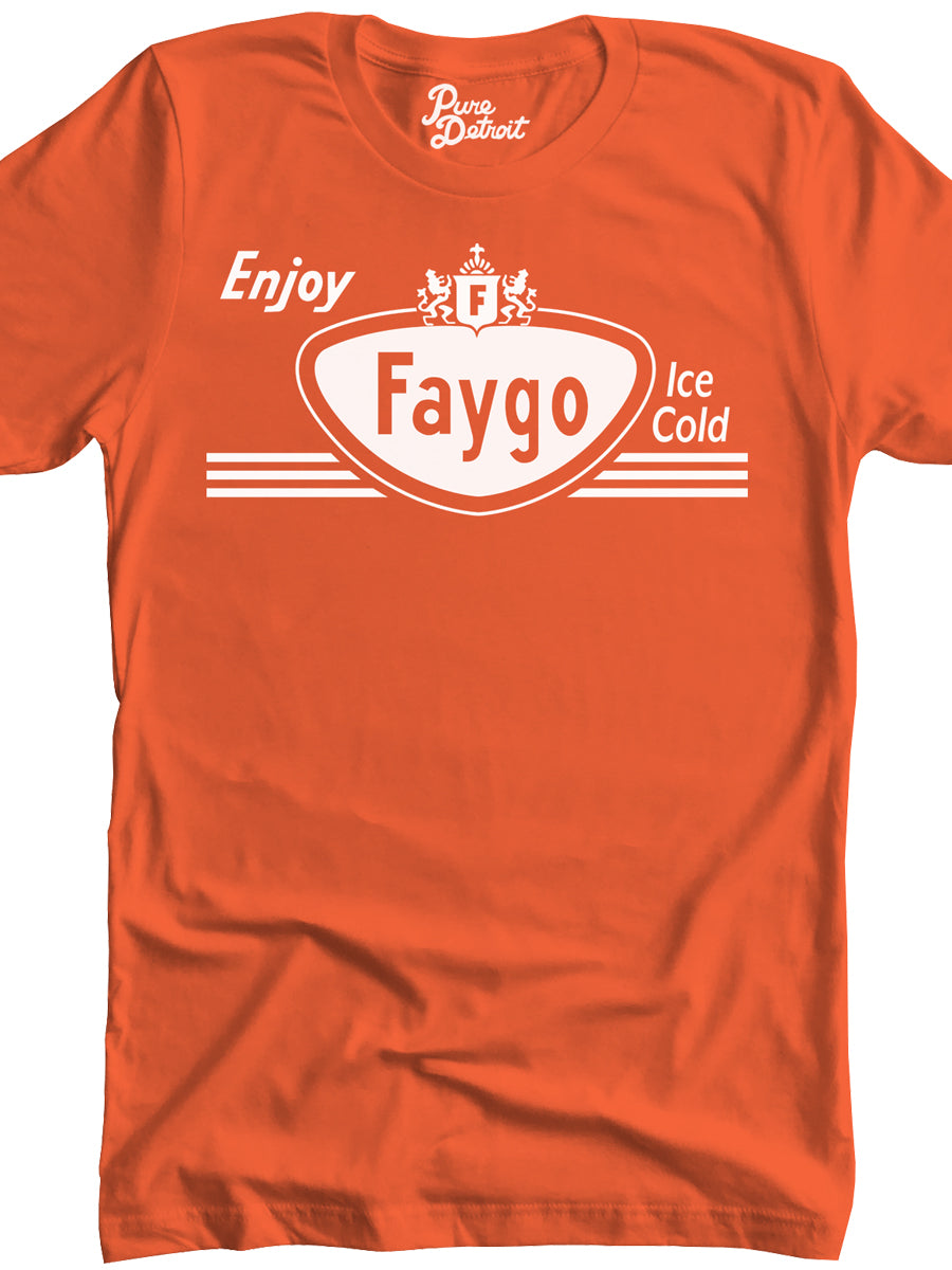 Faygo Vintage Premium Unisex T-Shirt - Orange Clothing   