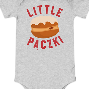 Little Paczki - Baby Onsie - Red / Gray    