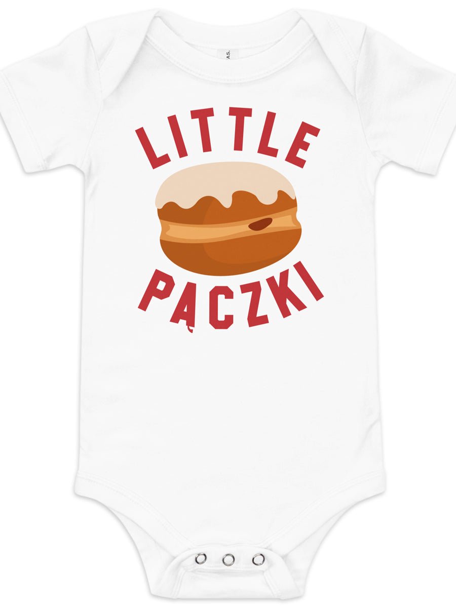 Little Paczki Baby Onsie - White Onesie