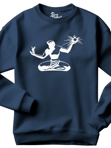 Spirit of Detroit Premium Sweatshirt - White / Navy Clothing