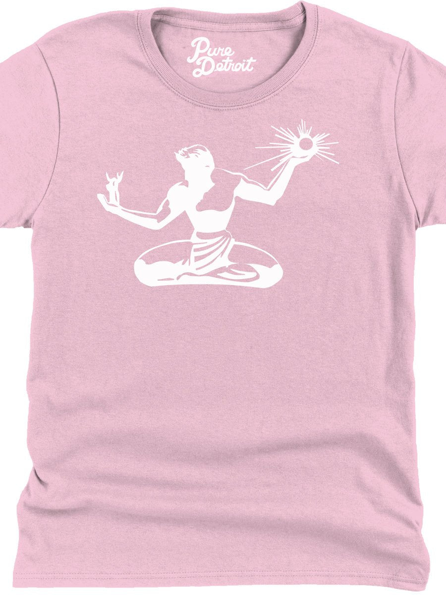 Spirit of Detroit Women's Premium Relaxed T-Shirt - White / Pink