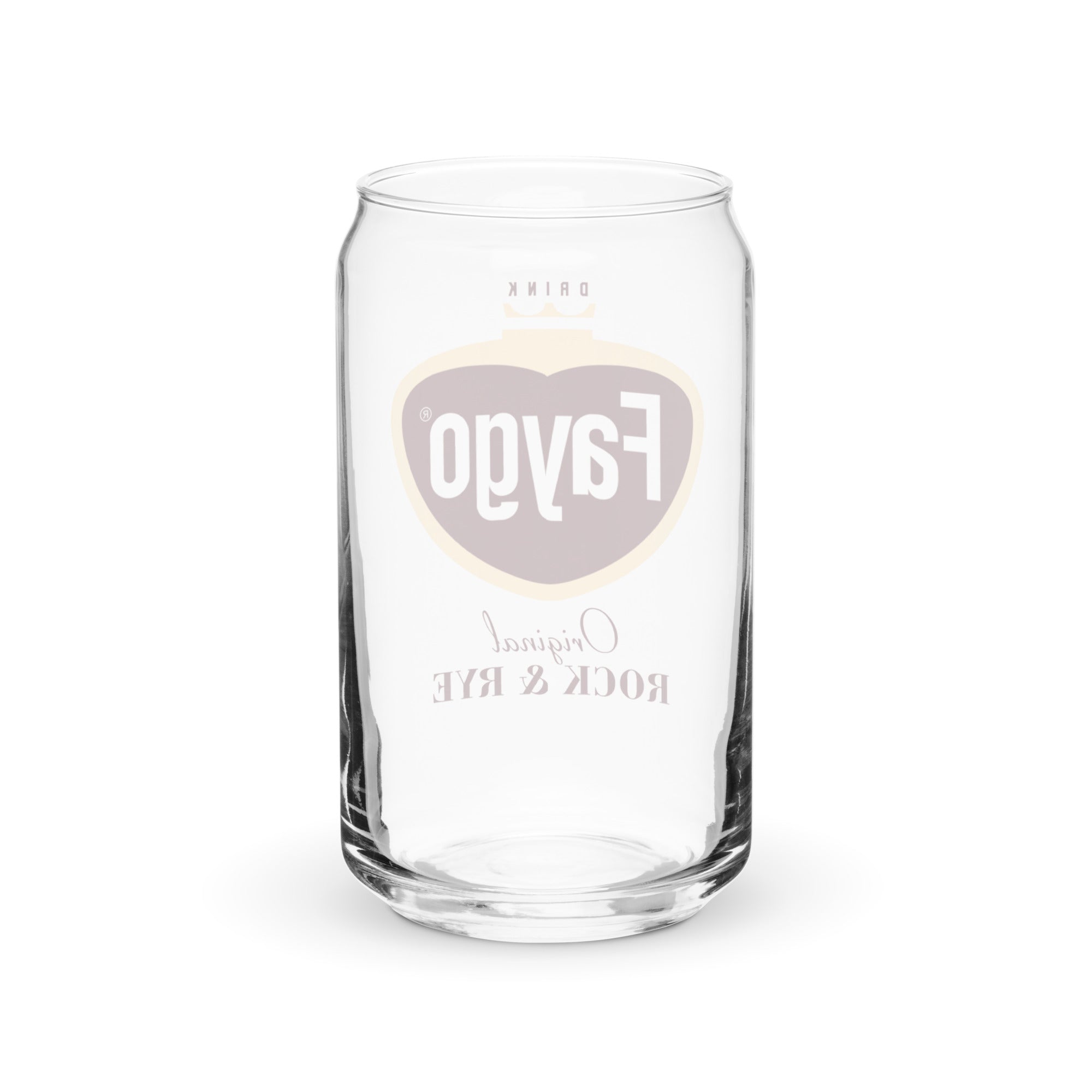 Faygo Retro Logo Can Glass - Rock & Rye 16 oz