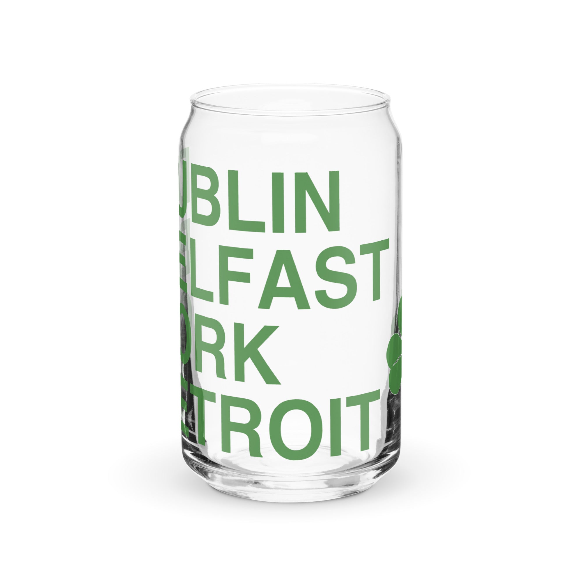 Dublin Belfast Cork Detroit - Can-shaped Glass - 16 oz Default Title