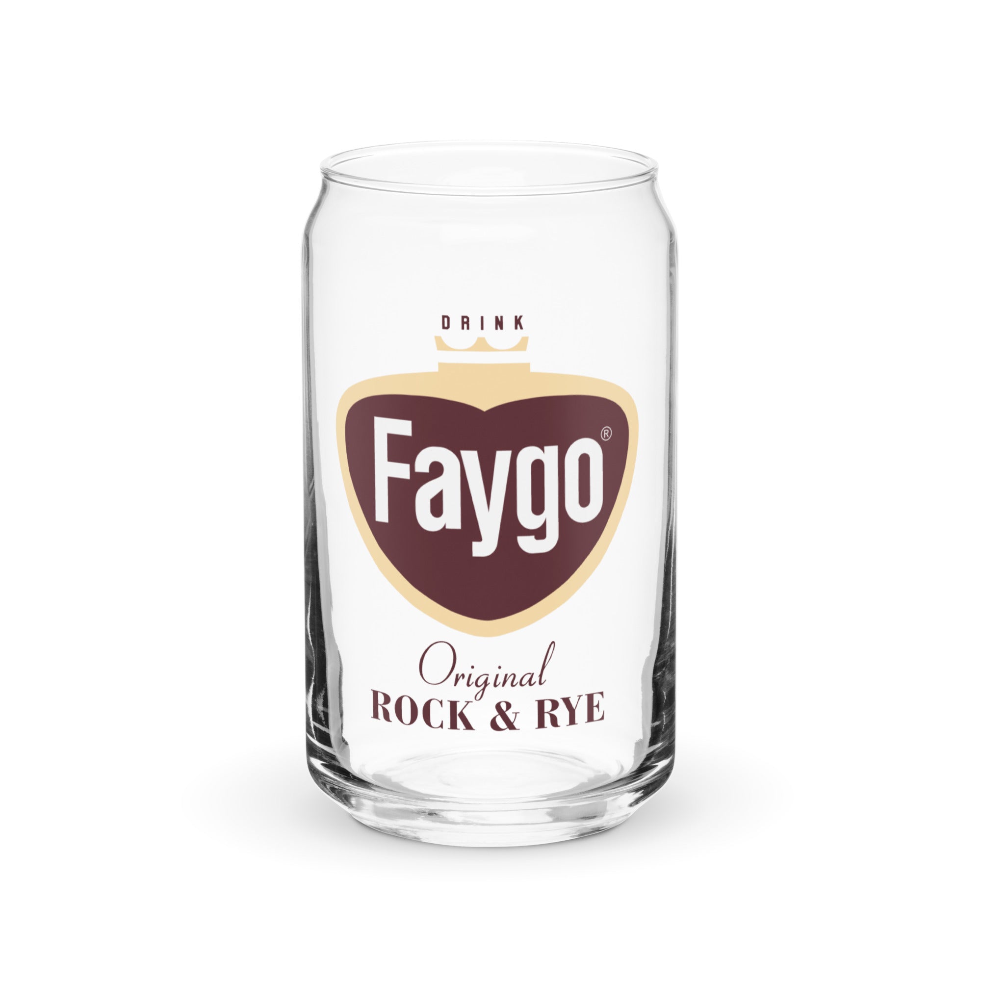 Faygo Retro Logo Can Glass - Rock & Rye 16 oz Default Title