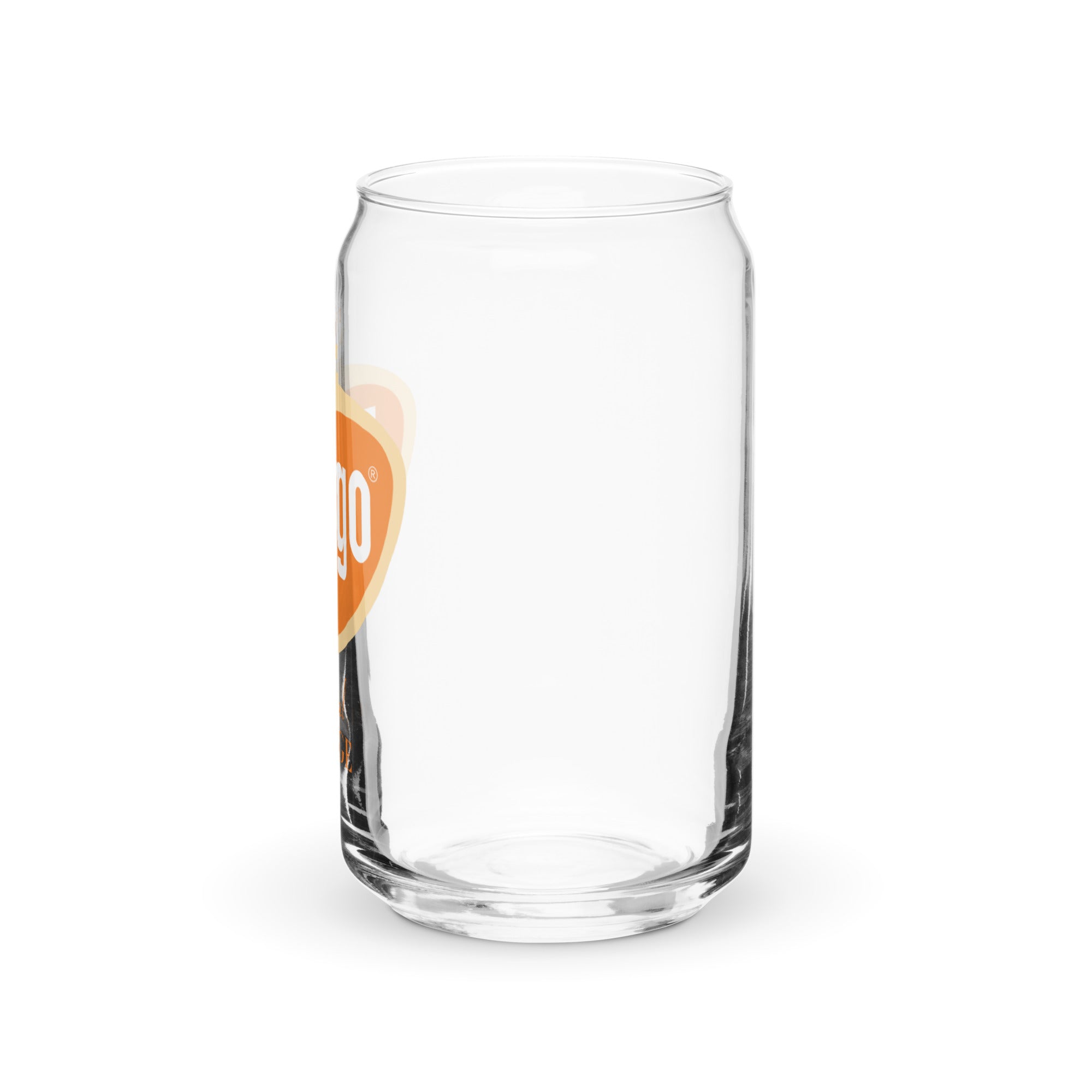 Faygo Retro Logo Can Glass - Orange 16 oz