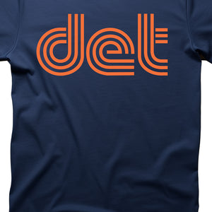 Det Unisex T-shirt - Navy + Orange    