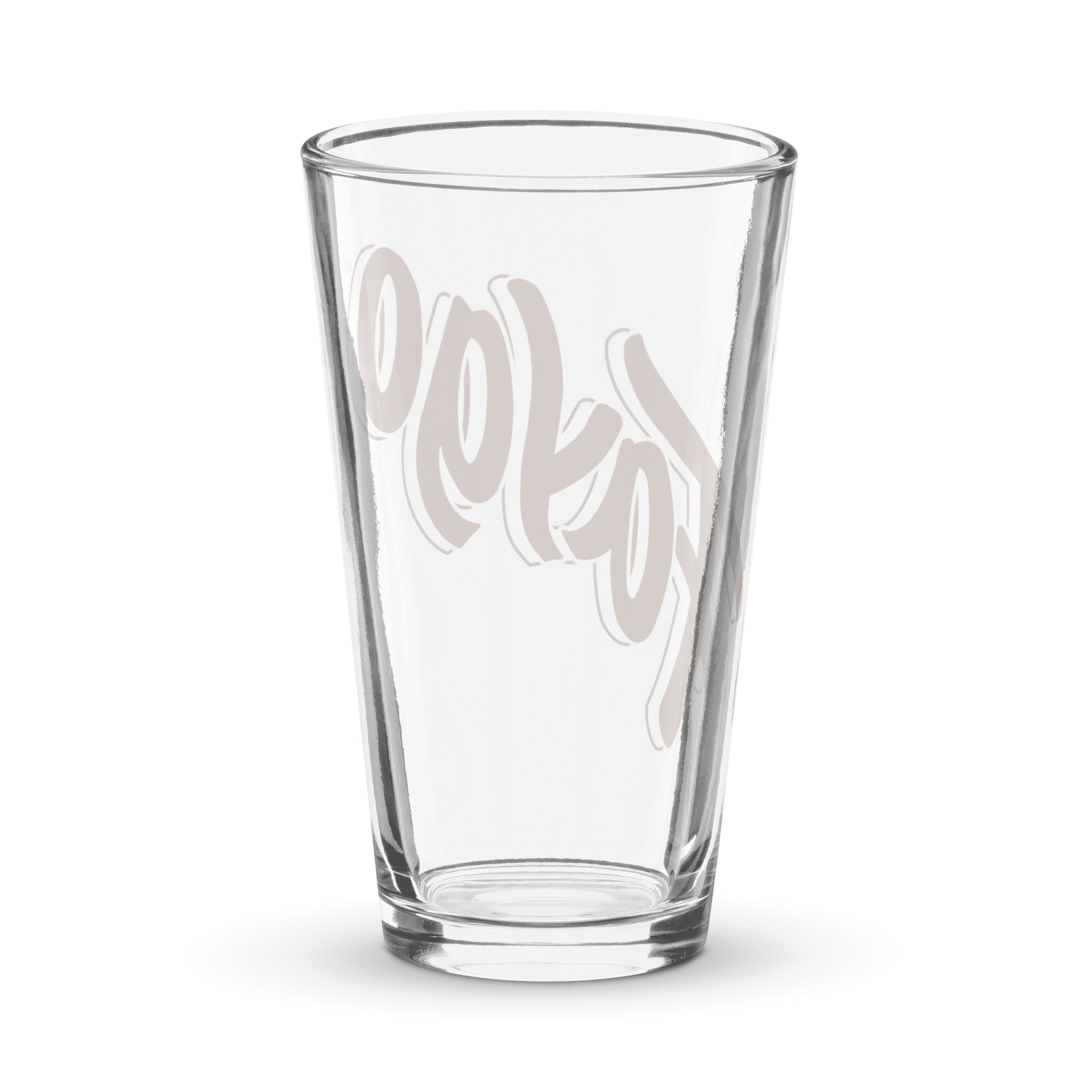 Faygo Logo Pint Glass - Root Beer 16 oz