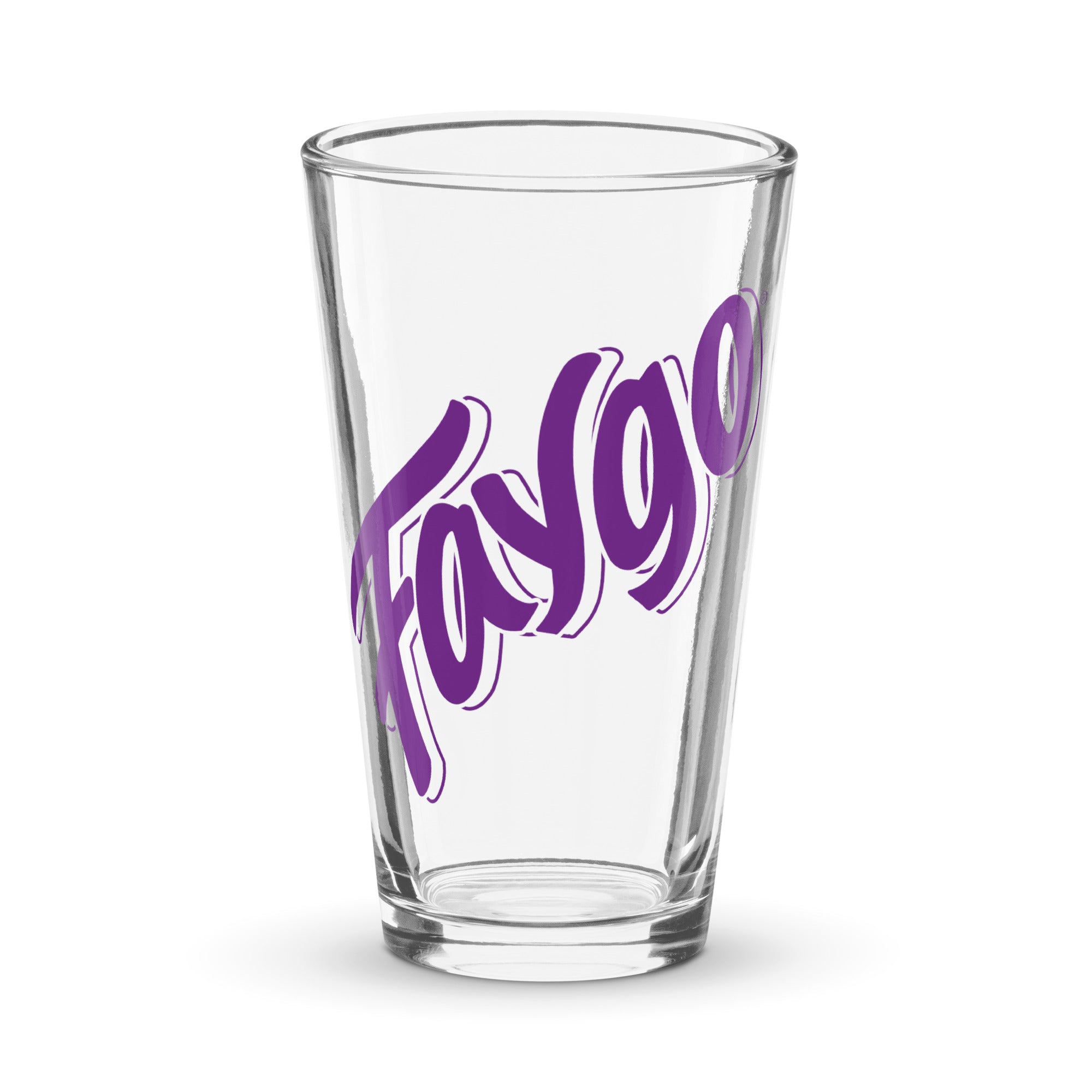Faygo Logo Pint Glass - Grape 16 oz Default Title