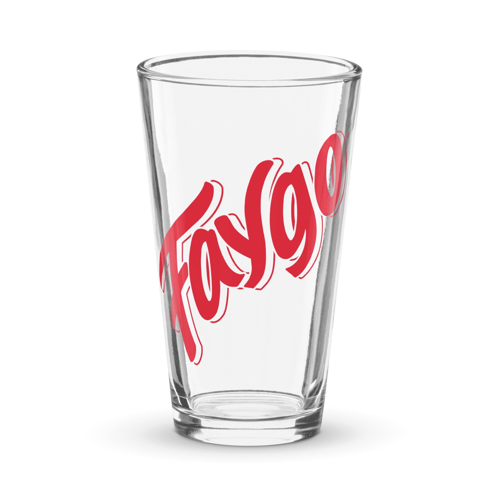 Faygo Logo Pint Glass - Red Pop 16 oz Default Title