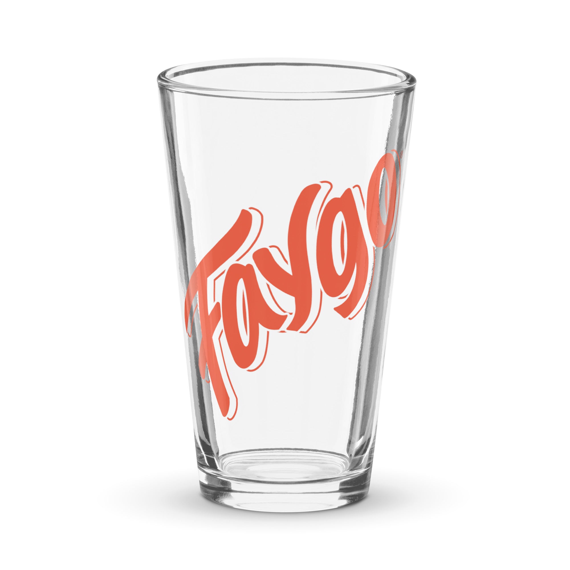 Faygo Logo Pint Glass - Orange 16 oz Default Title