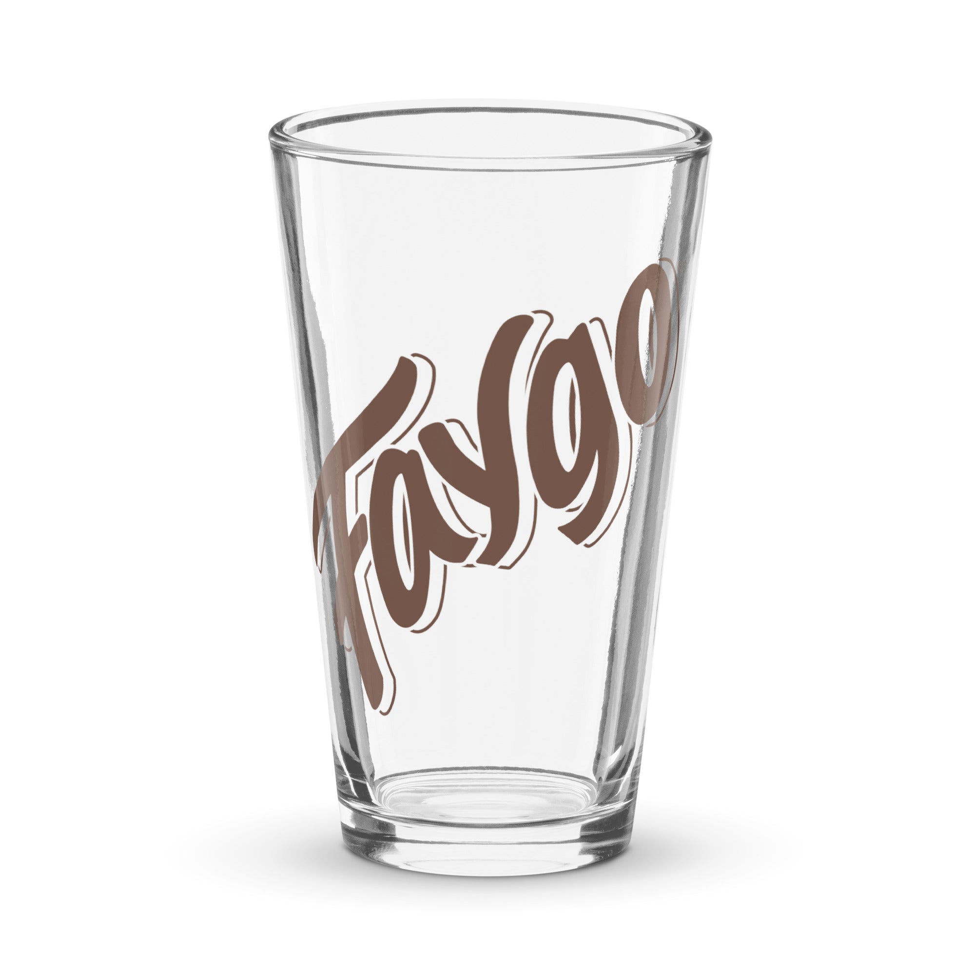 Faygo Logo Pint Glass - Root Beer 16 oz Default Title